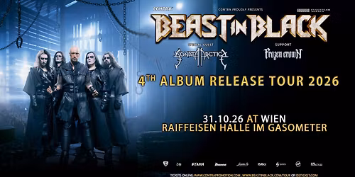 Beast In Black | 4TH ALBUM RELEASE TOUR 2026 | Vienna