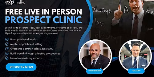 FREE Live In Person Prospect Clinic