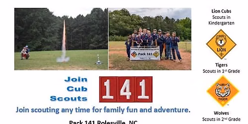 Pack 141 Rocket Recruitment Event
