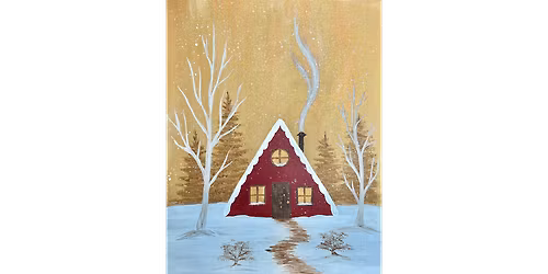 Cozy Winter Cottage - Paint and Sip in Cincinnati | Classpop!\u2122