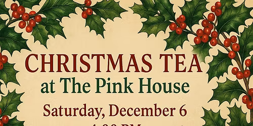 A Christmas Tea at the Pink House