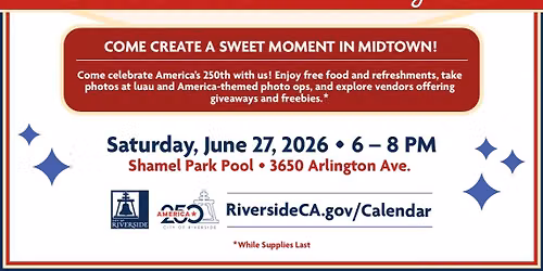 Sweet Moments in Midtown: America 250 Pool Party