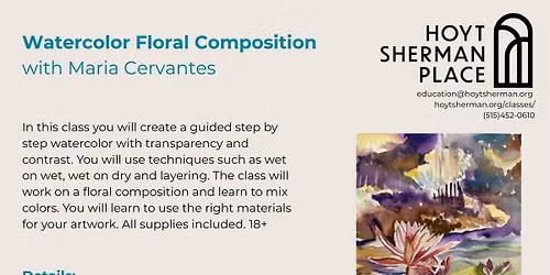 CLASS: Watercolor Floral Composition