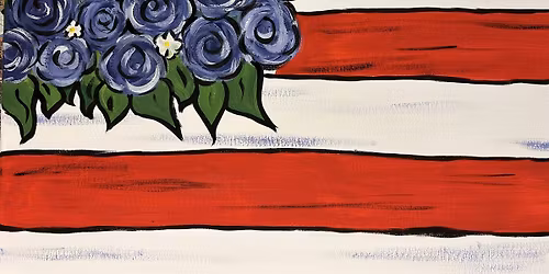 Painting with a Purpose - Red, White, and Blooms for Shiloh Communities