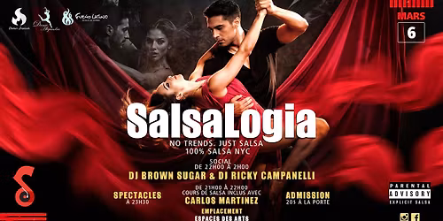 SalsaLOGIA - 100% Salsa NYC, Vendredi 6 Mars 2026