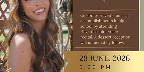 Haven's Senior Voice Recital