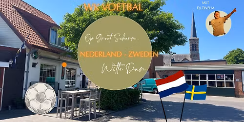 WK Voetbal op het plein