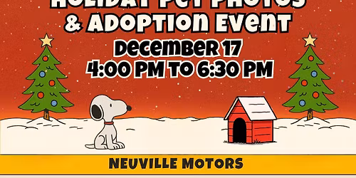 Holiday Pet Photos & Adoption Event