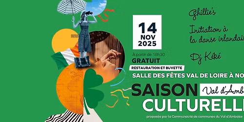 Saison culturelle - soir\u00e9e irlandaise \ud83d\udfe2\u26aa\ud83d\udfe0