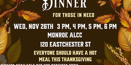 Thanksgiving Dinner For Those In Need