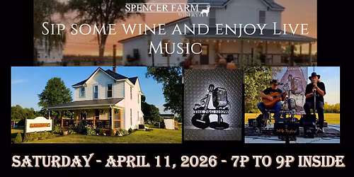The Pope & Guitarlos Show - An Intimate Evening of Acoustic Music Inside @ Spencer Farm Winery
