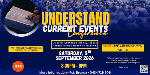 Understanding Current Events Conference 2026 | Adelaide