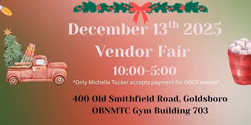 OBCF December 13th Vendor Fair