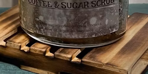 Coffee & sugar scrub make and take station at The Workshop Brewing Company-Traverse City