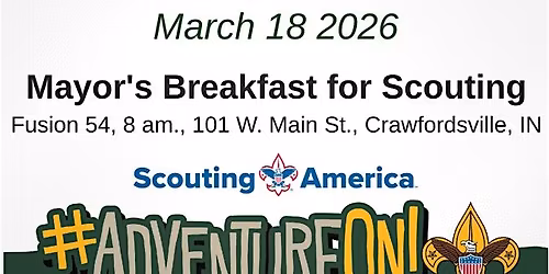Crawfordsville Mayor's Breakfast for Scouting Fundraiser.