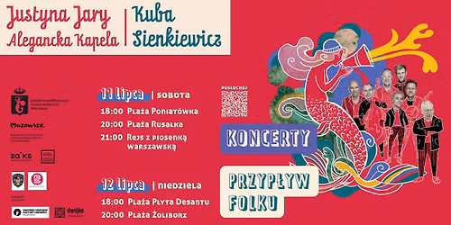 \ud83c\udf1f PRZYP\u0141YW FOLKU: Justyna Jary i Alegancka Kapela oraz Go\u015b\u0107 Specjalny KUBA SIENKIEWICZ nad Wis\u0142\u0105 \ud83e\udddc