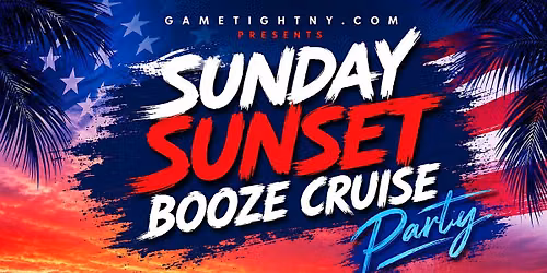LABOR DAY WEEKEND NYC SUMMER SUNDAY SUNSET YACHT PARTY BOOZE CRUISE 2026