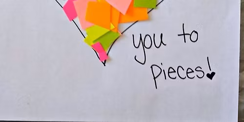 Valentine's Craft at the Creation Station today!