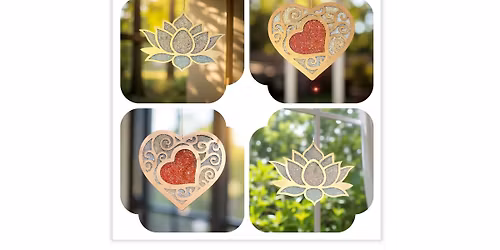 Resin and Crushed Glass Art @ Match - Courtenay