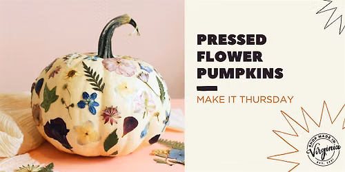 Make It Thursday: Pressed Flower Pumpkins