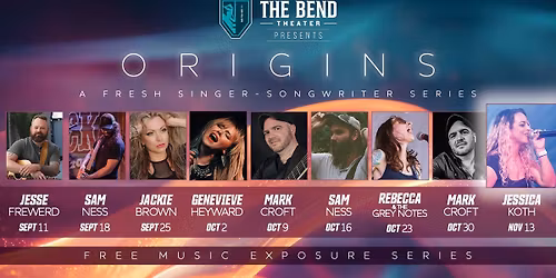 ORIGINS \u2013 A Fresh Singer-Songwriter Series \u2013 Nov 13 \u2013 Jessica Koth