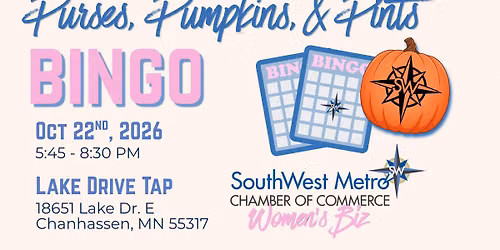 Purses, Pumpkins, & Pints Bingo