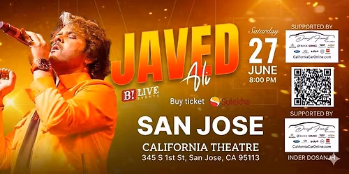 Javed Ali Live Concert in Bay area