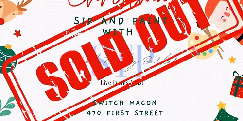 Christmas Sip and Paint with Sarah Tinsley Parker \ud83c\udf85\ud83c\udffc \ud83c\udf84 \ud83c\udfa8 \ud83c\udf77 