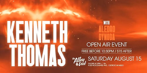 Kenneth Thomas ~ Open Air Event on the Alley Deck - Detroit, MI