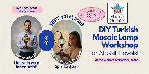 DIY Turkish Mosaic Lamp Workshop at Sandhill Winery