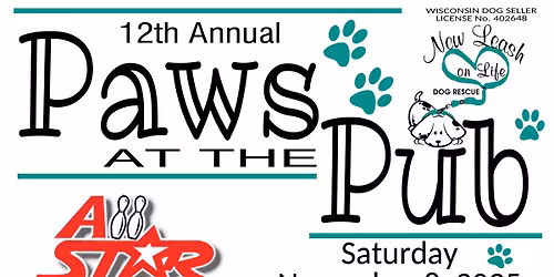 12th Annual Paws At The Pub !!