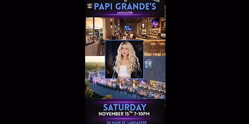 CAMI CLUNE LIVE at Papi Grande\u2019s Lancaster