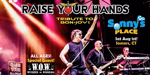 Bon Jovi Party at Sonny\u2019s Place! ALL AGES w\/special guest W.O.W.!