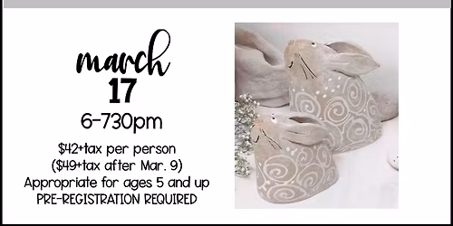 Textured Bunnies - Clay Workshop