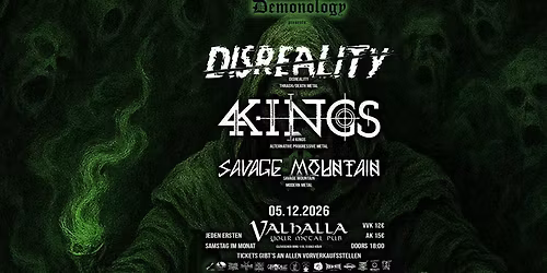 Demonology: Disreality + 4 Kings + Savage Mountain
