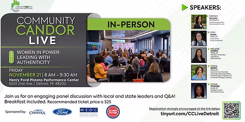 Community Candor Live Detroit: Women in Power Leading With Authenticity 