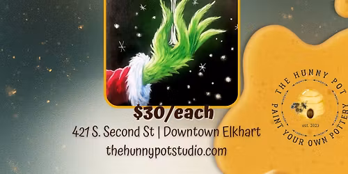 CLASS | Canvas Grinch & Wine