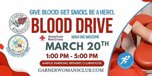 Blood Drive - Garner Woman's Club