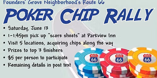 FGNA's Route 66 Poker Chip Rally