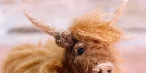 Felted Highland Cow