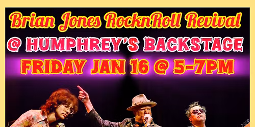Brian Jones RnR Revival @ HUMPHREYS BACKSTAGE LIVE