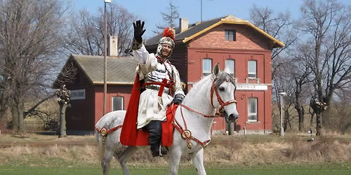 Svatomartinský vlak na nádraží ve Svobodných Heřmanicích