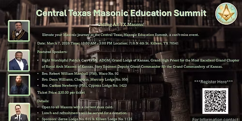 Cental Texas Masonic Education Summit