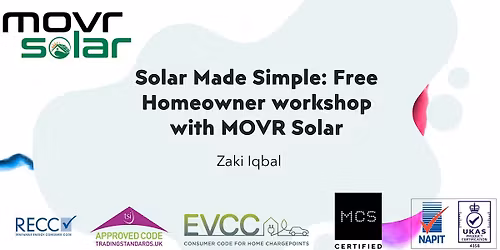 Solar Clinic: Free Homeowner Workshop with MOVR Solar (London 2025)