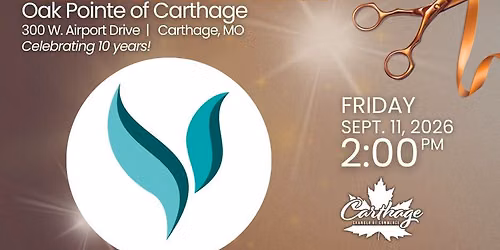 Ribbon Cutting | 10 Years of Oak Pointe - Carthage!