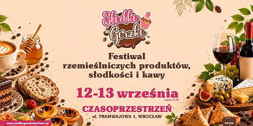 S\u0142odko Gorzko Wroc\u0142aw - festiwal rzemie\u015blniczych produkt\u00f3w, s\u0142odko\u015bci i kawy