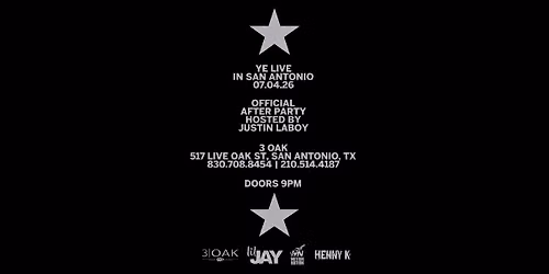 Ye Live In San Antonio Official Afterparty Hosted by Justin Laboy