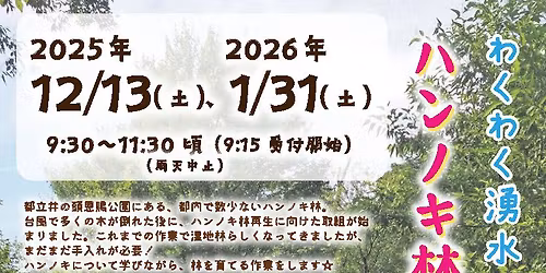 わくわく湧水　ハンノキ林作業の日