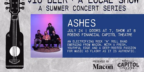 $10 Beer + A Local Show: Ashes