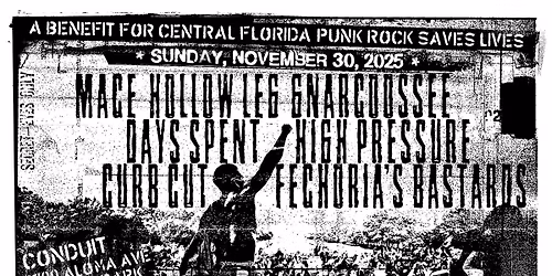Benefit for Punk Rock Saves Lives Central Florida